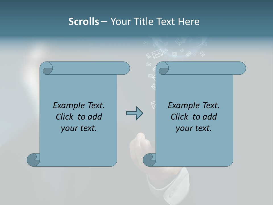 Light Bulb E Mail Globe PowerPoint Template