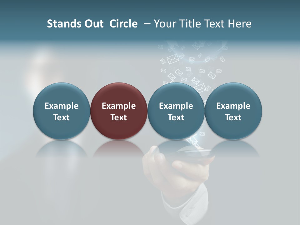 Light Bulb E Mail Globe PowerPoint Template