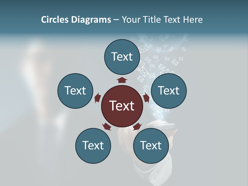 Light Bulb E Mail Globe PowerPoint Template