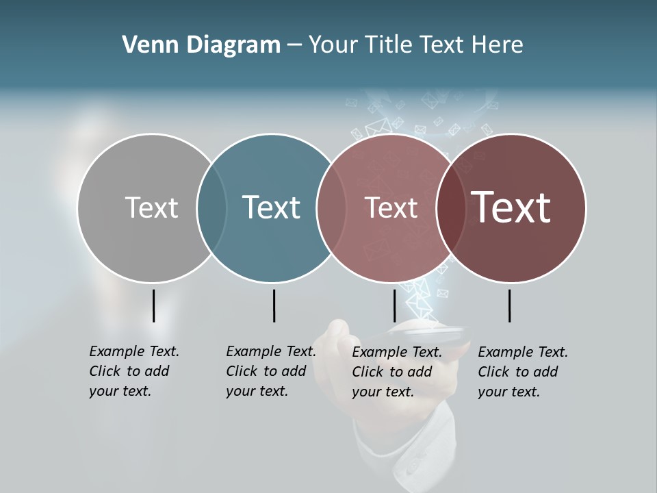 Light Bulb E Mail Globe PowerPoint Template
