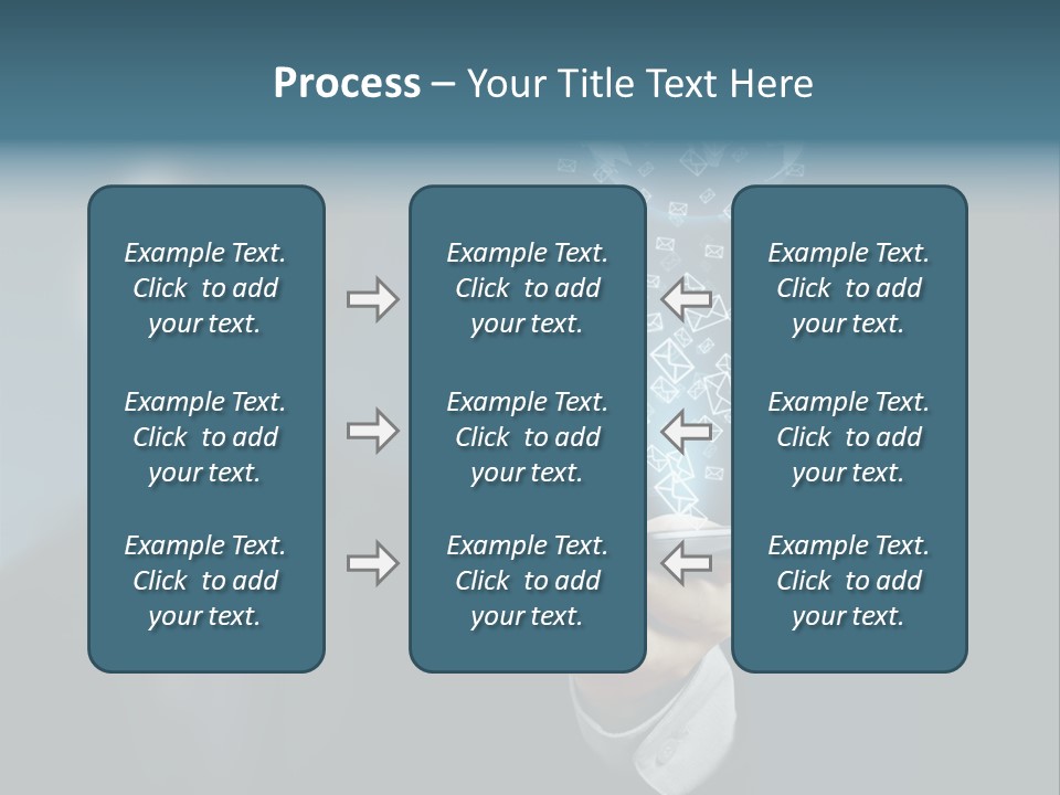 Light Bulb E Mail Globe PowerPoint Template
