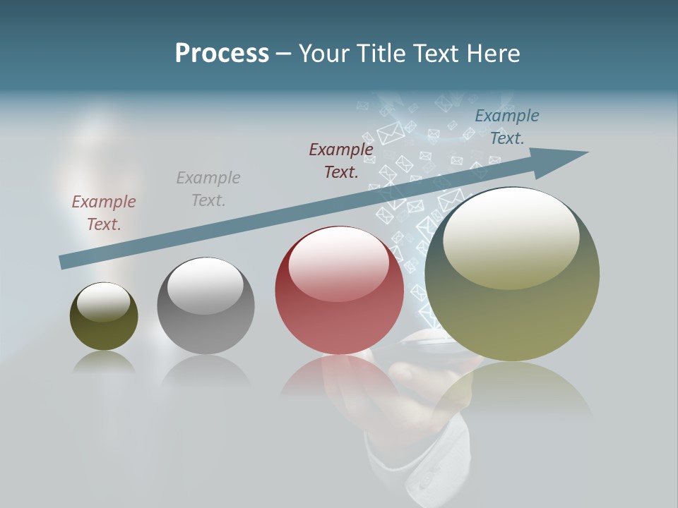 Light Bulb E Mail Globe PowerPoint Template