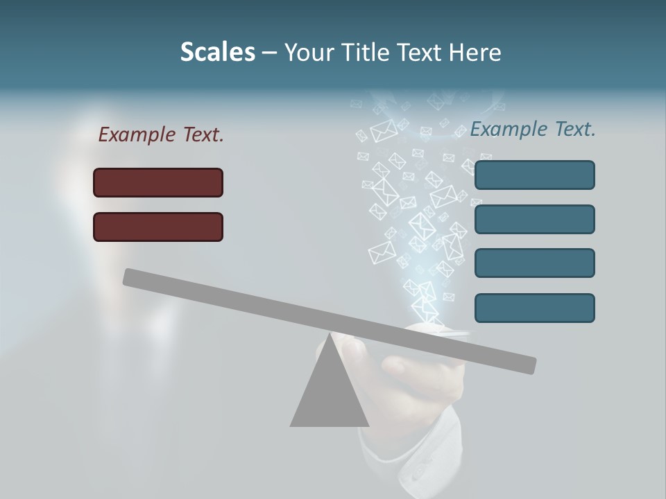 Light Bulb E Mail Globe PowerPoint Template