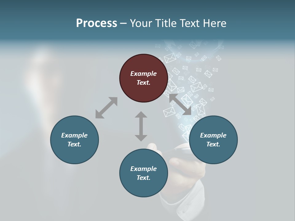 Light Bulb E Mail Globe PowerPoint Template