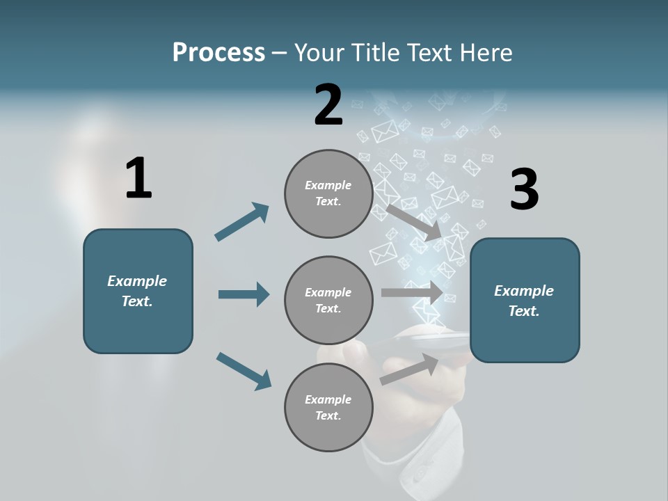 Light Bulb E Mail Globe PowerPoint Template
