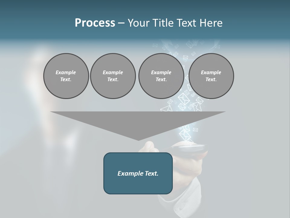 Light Bulb E Mail Globe PowerPoint Template