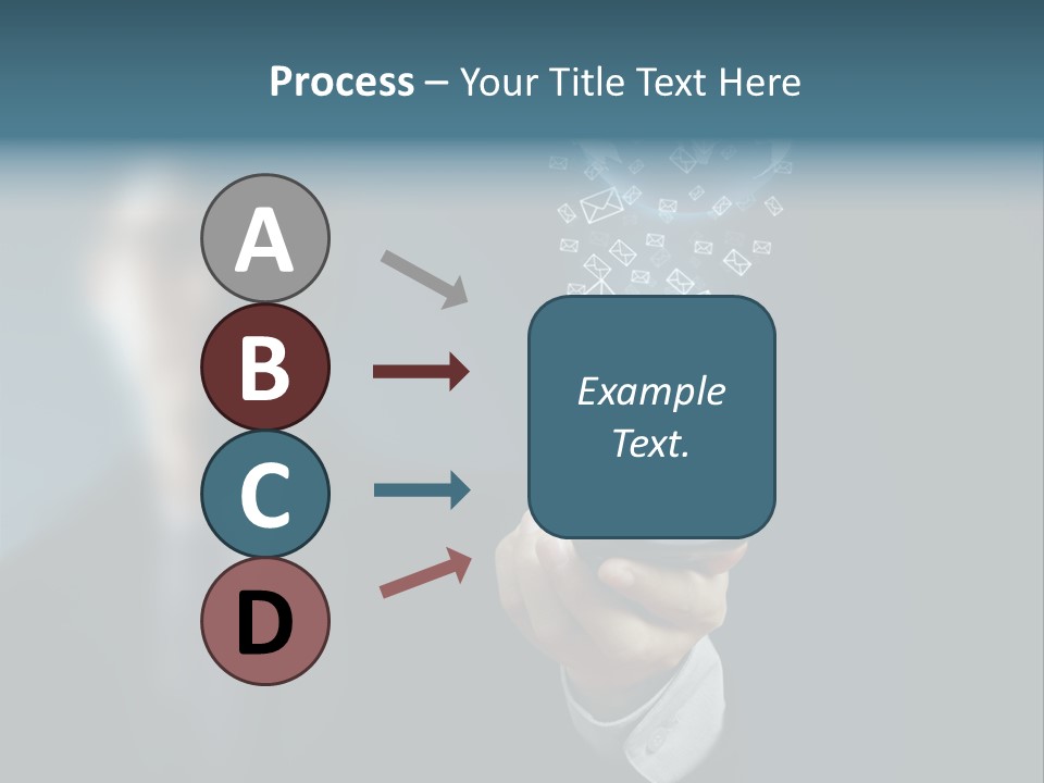 Light Bulb E Mail Globe PowerPoint Template