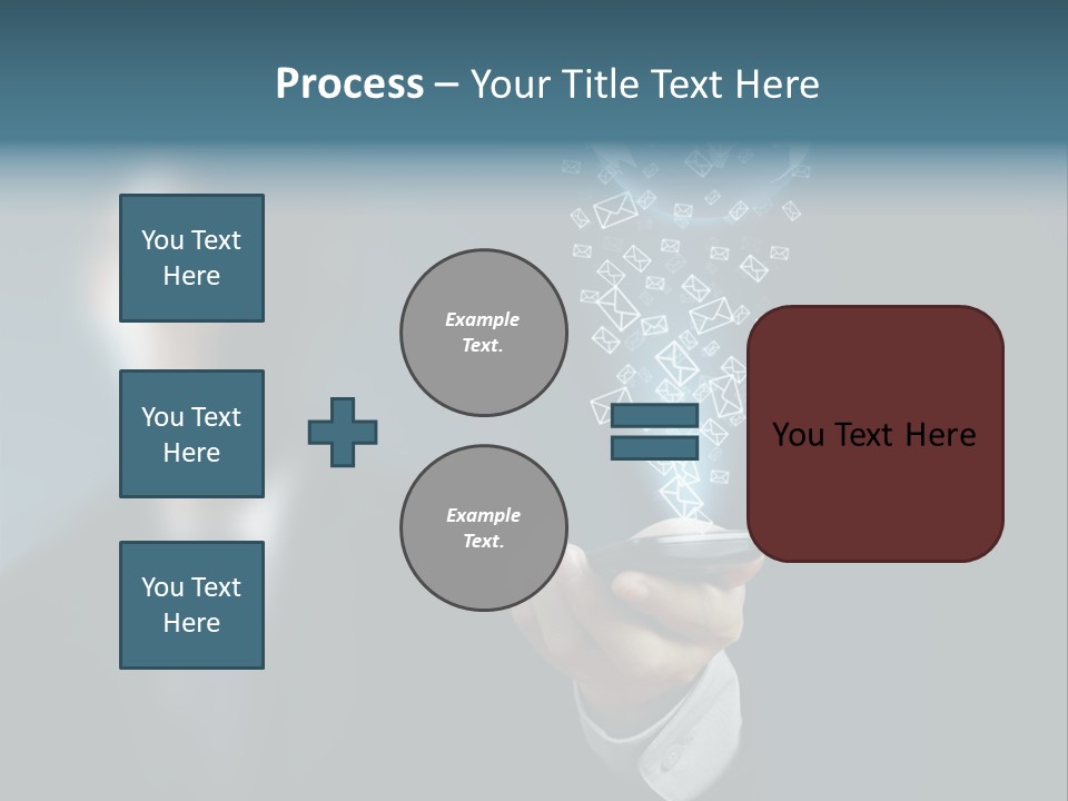 Light Bulb E Mail Globe PowerPoint Template