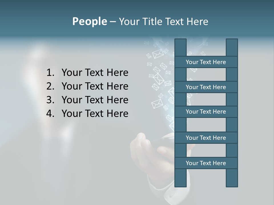 Light Bulb E Mail Globe PowerPoint Template