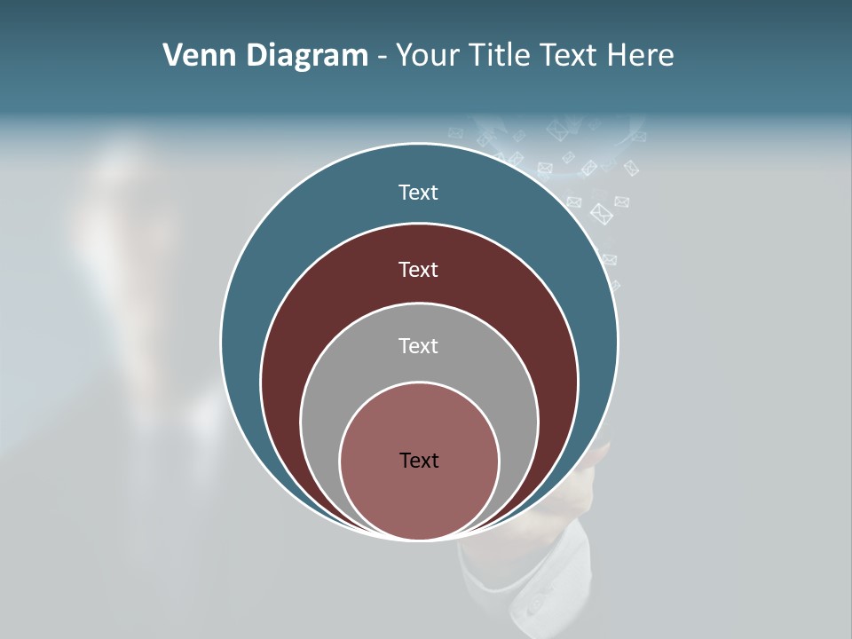 Light Bulb E Mail Globe PowerPoint Template