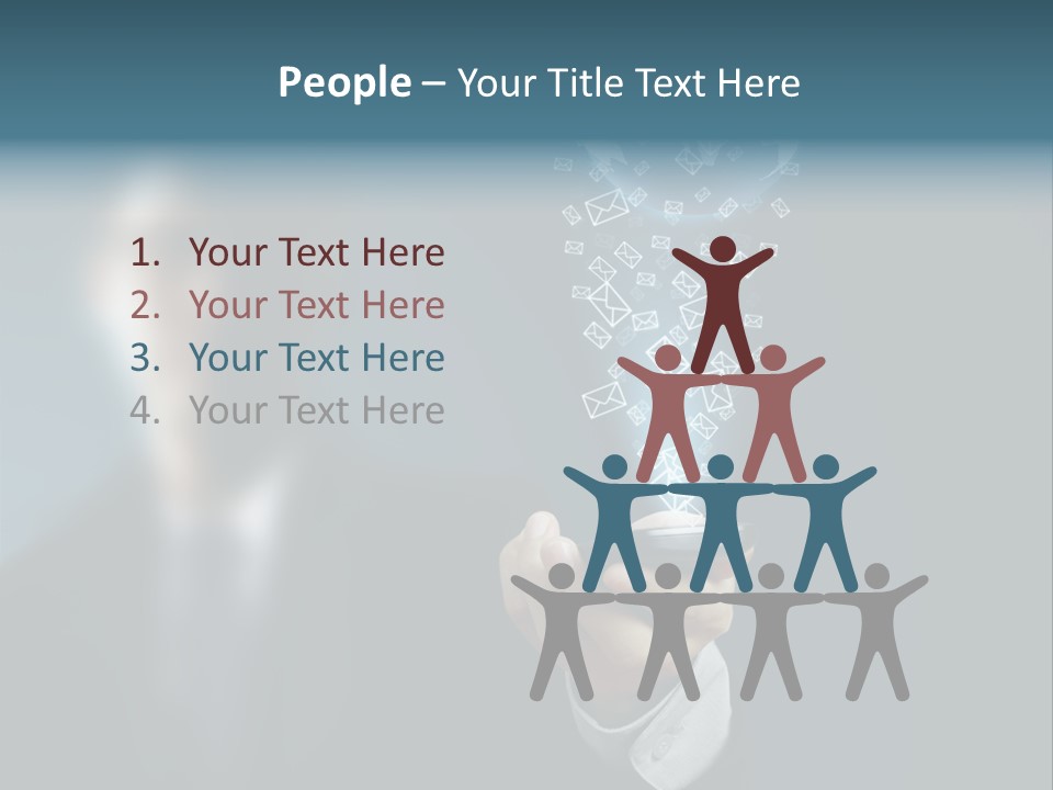 Light Bulb E Mail Globe PowerPoint Template