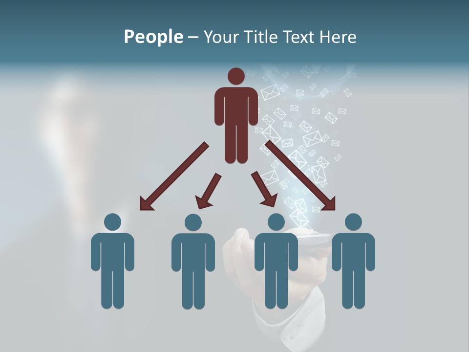 Light Bulb E Mail Globe PowerPoint Template