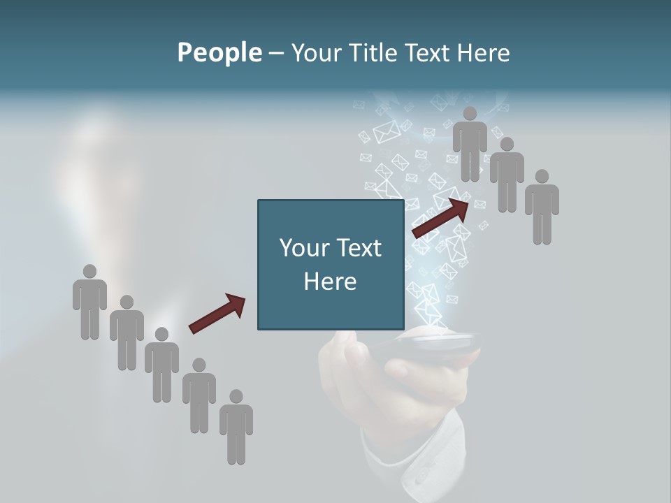 Light Bulb E Mail Globe PowerPoint Template