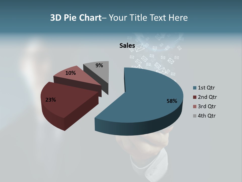 Light Bulb E Mail Globe PowerPoint Template