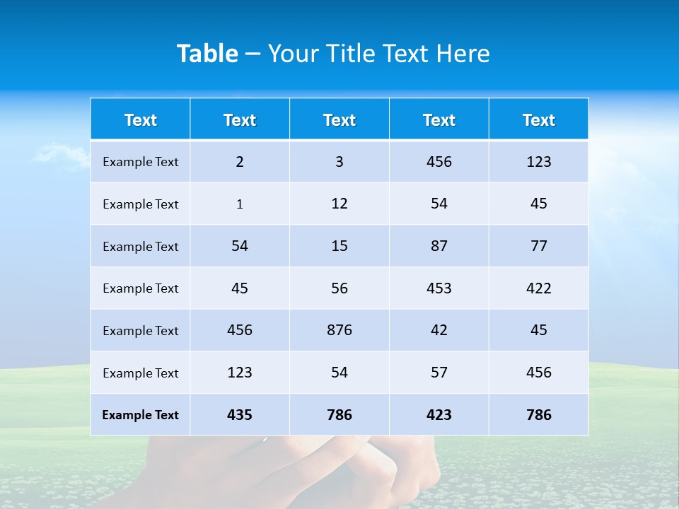 Building Security Sky PowerPoint Template