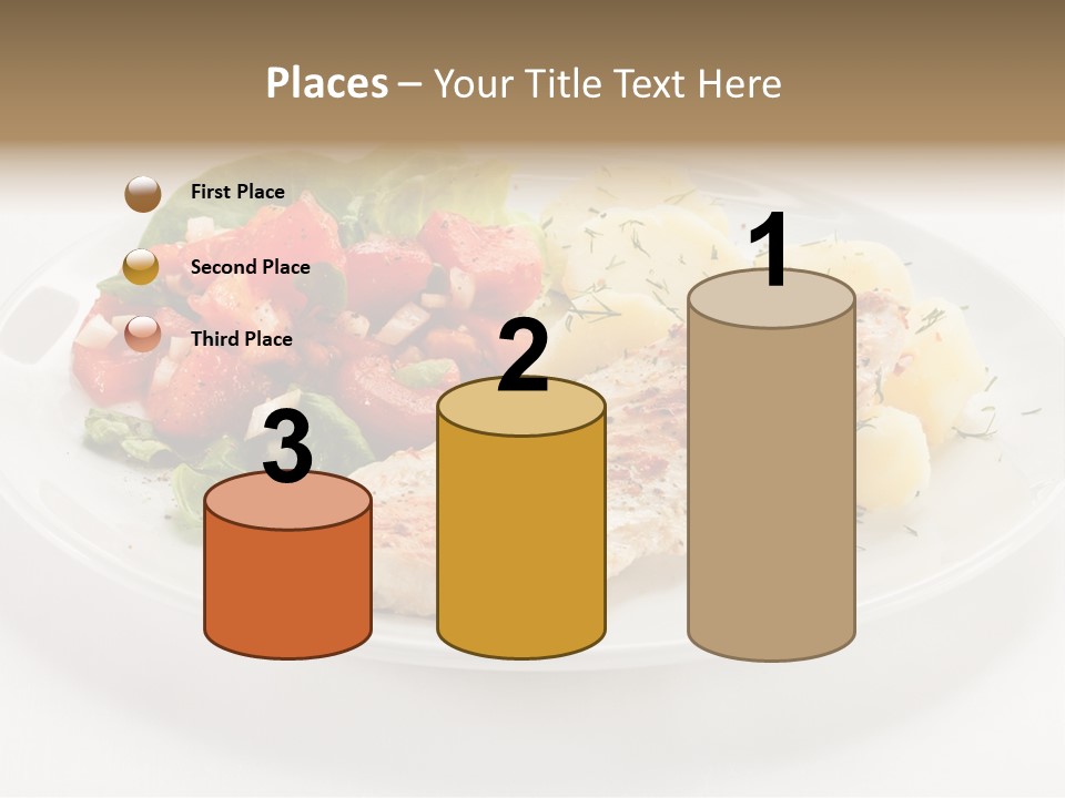 Restaurant Horizontal Lettuce PowerPoint Template