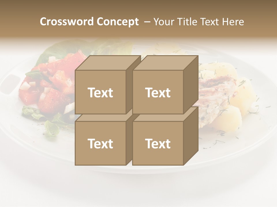 Restaurant Horizontal Lettuce PowerPoint Template