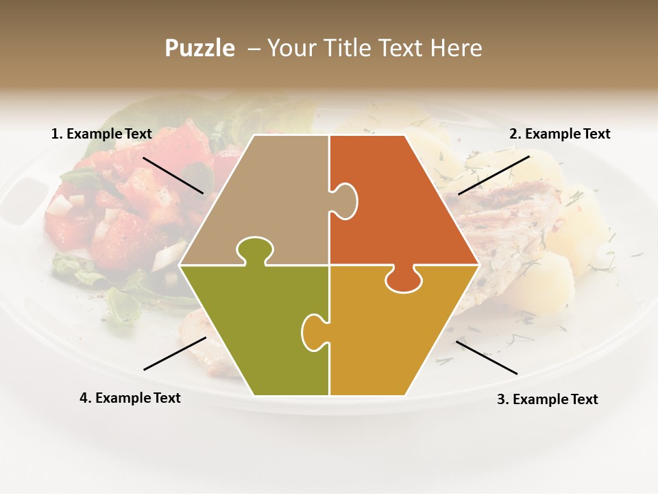 Restaurant Horizontal Lettuce PowerPoint Template