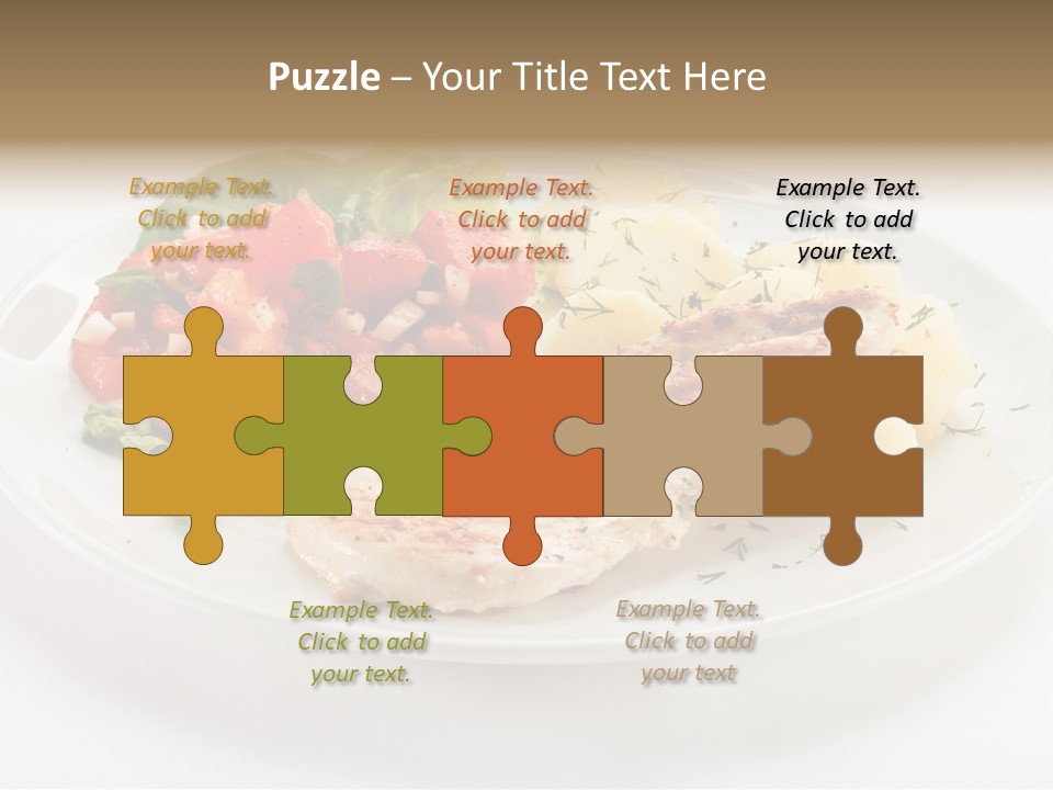 Restaurant Horizontal Lettuce PowerPoint Template