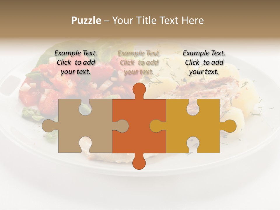 Restaurant Horizontal Lettuce PowerPoint Template