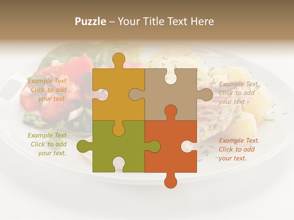 Restaurant Horizontal Lettuce PowerPoint Template