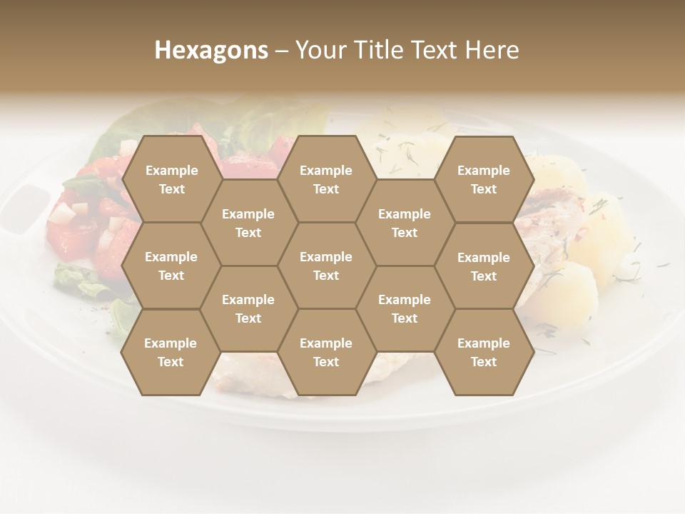 Restaurant Horizontal Lettuce PowerPoint Template