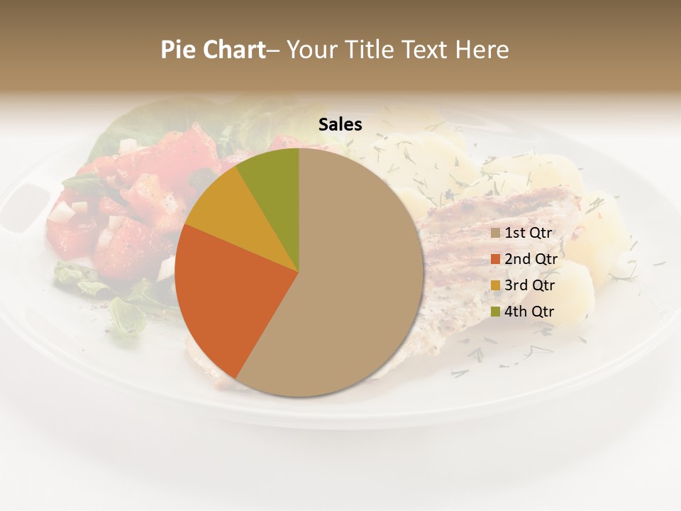 Restaurant Horizontal Lettuce PowerPoint Template