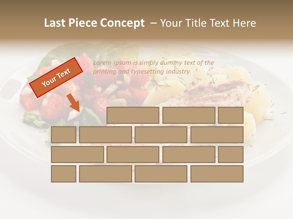 Restaurant Horizontal Lettuce PowerPoint Template