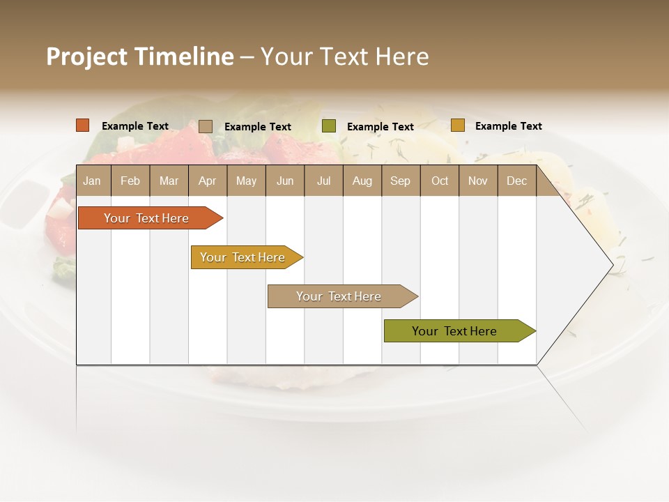 Restaurant Horizontal Lettuce PowerPoint Template