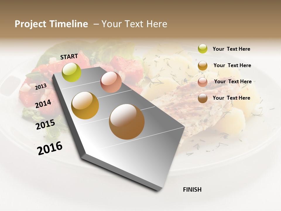 Restaurant Horizontal Lettuce PowerPoint Template