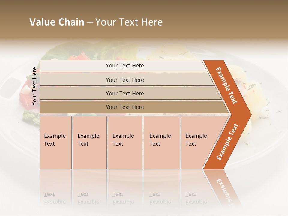 Restaurant Horizontal Lettuce PowerPoint Template