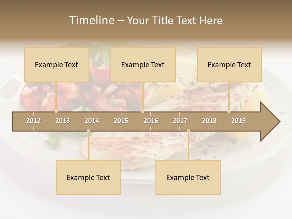 Restaurant Horizontal Lettuce PowerPoint Template