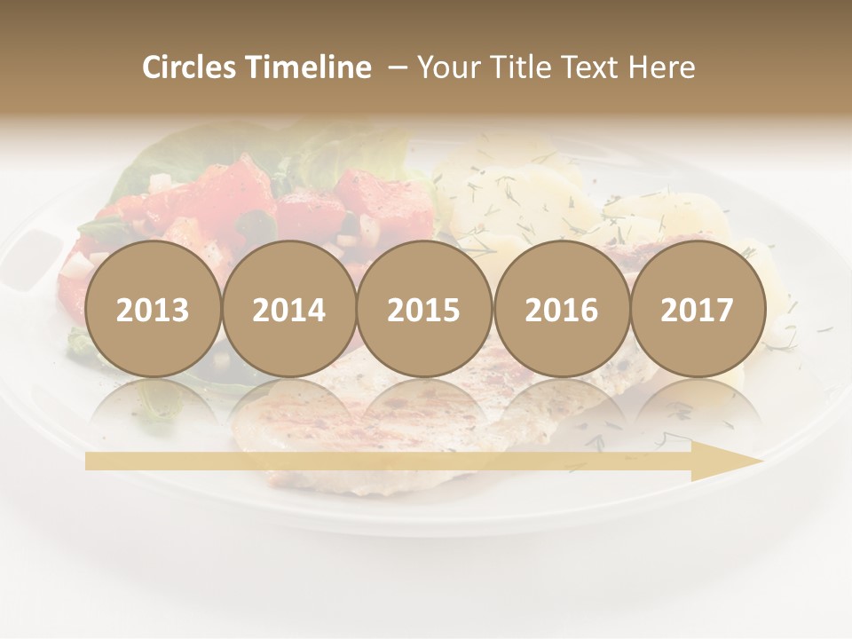 Restaurant Horizontal Lettuce PowerPoint Template