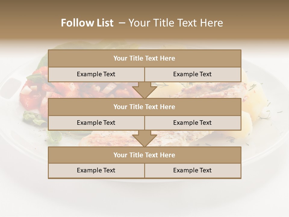 Restaurant Horizontal Lettuce PowerPoint Template