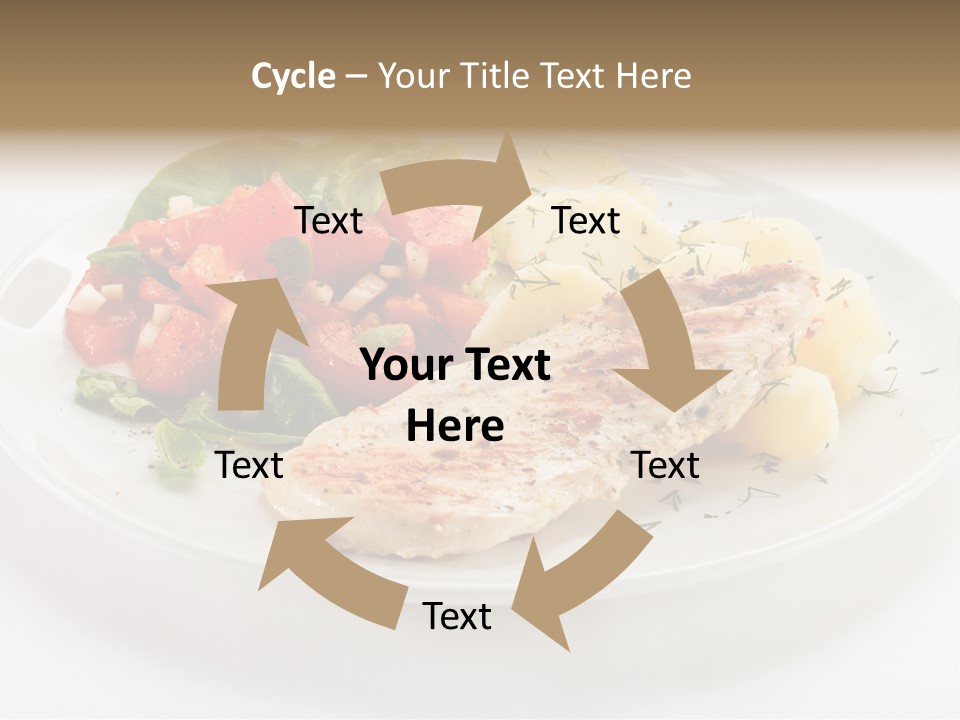 Restaurant Horizontal Lettuce PowerPoint Template
