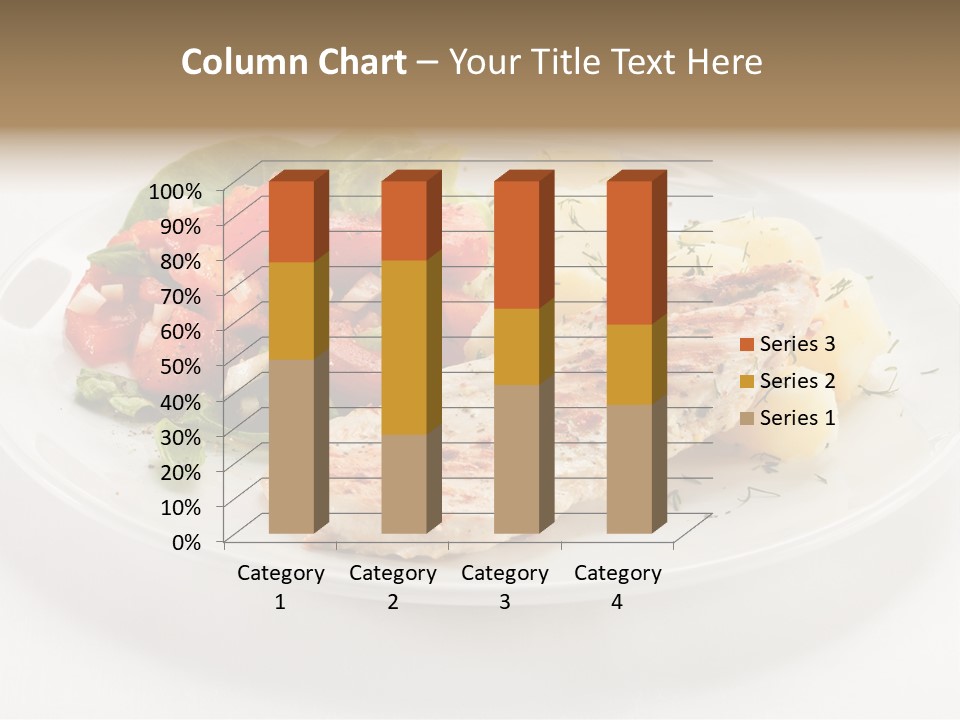 Restaurant Horizontal Lettuce PowerPoint Template