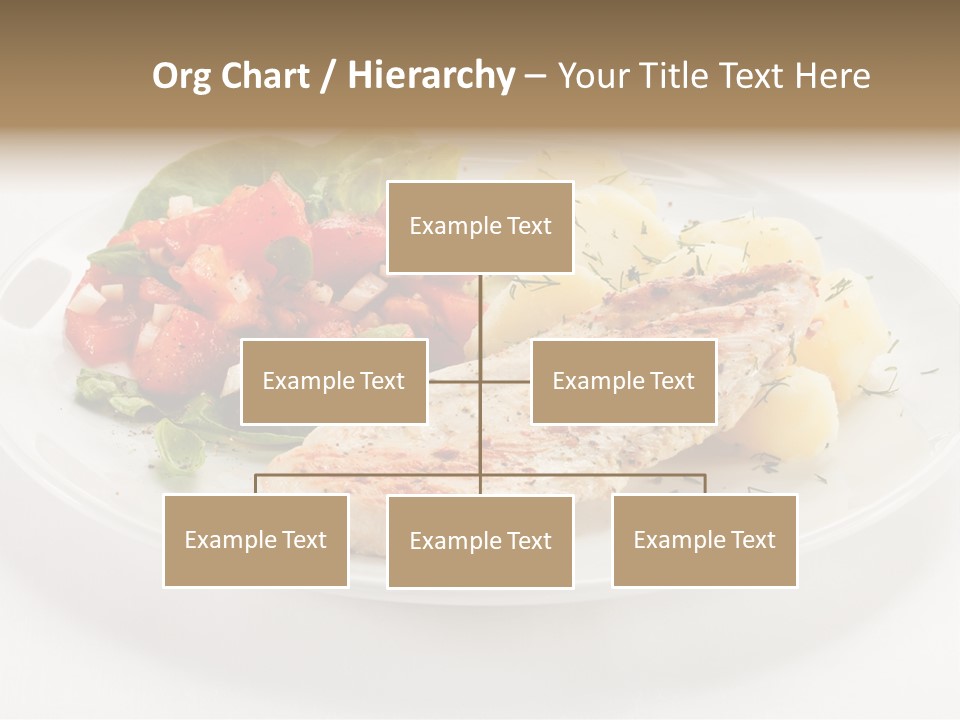 Restaurant Horizontal Lettuce PowerPoint Template