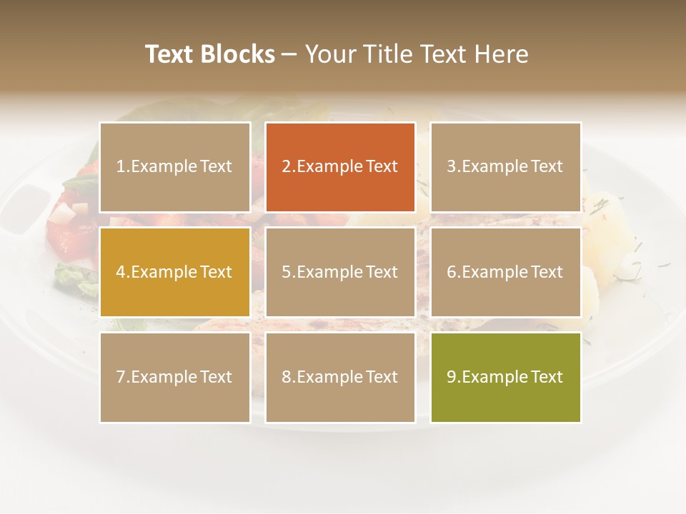 Restaurant Horizontal Lettuce PowerPoint Template