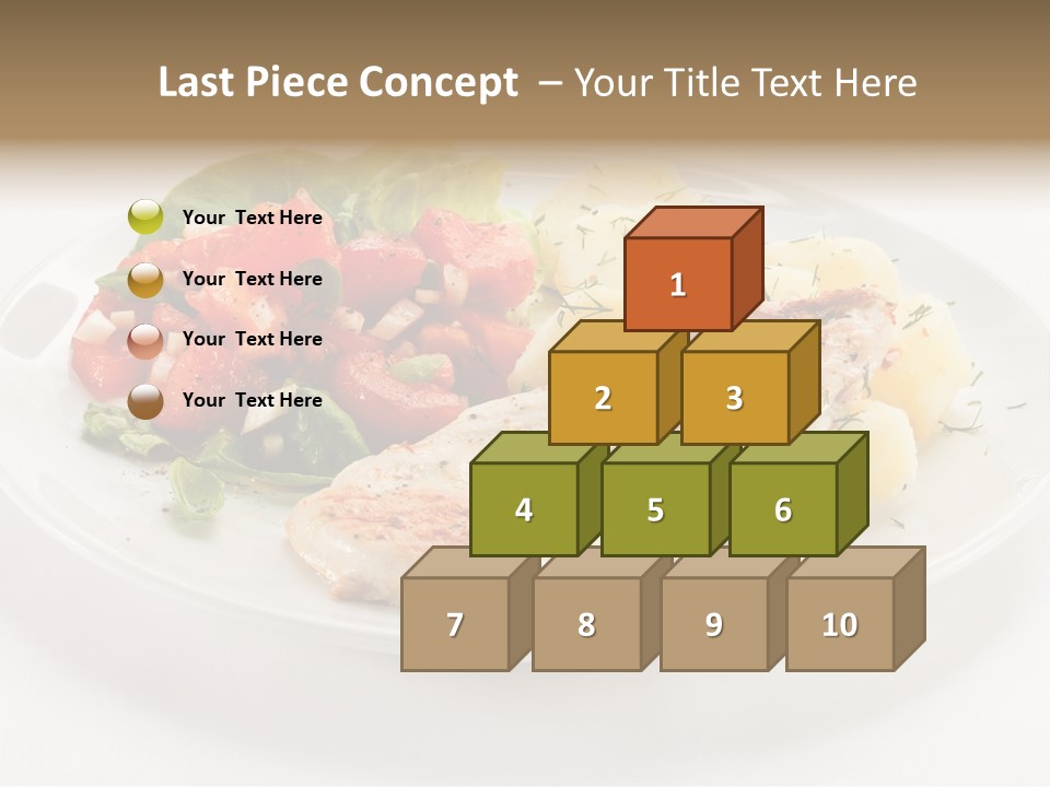 Restaurant Horizontal Lettuce PowerPoint Template