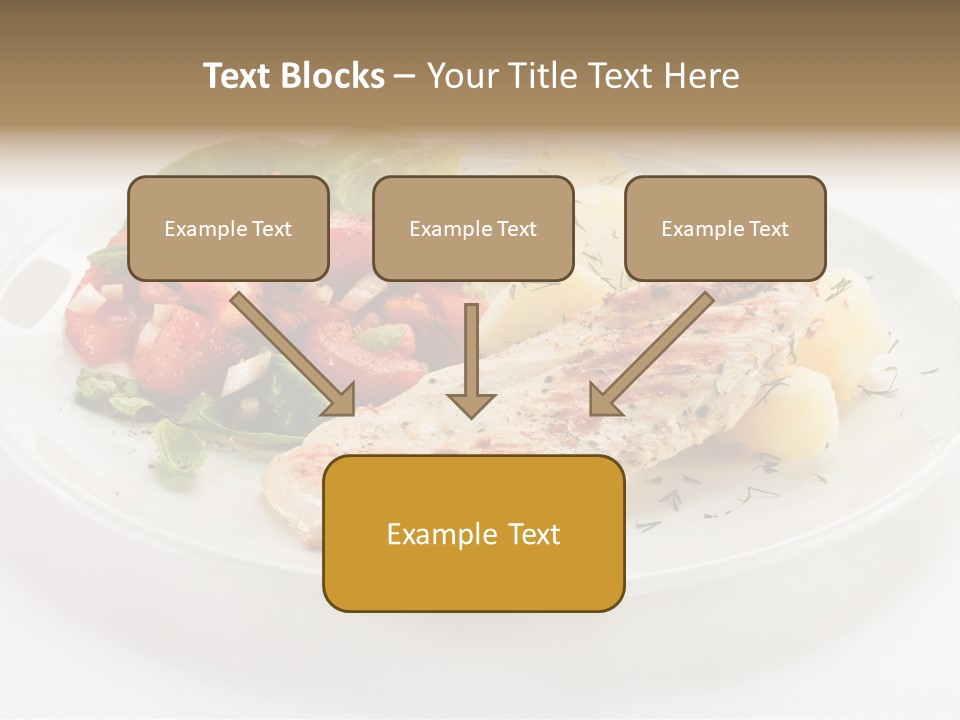 Restaurant Horizontal Lettuce PowerPoint Template
