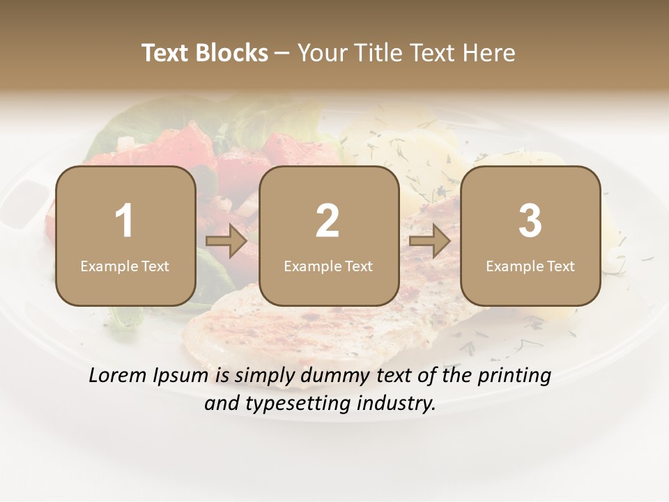 Restaurant Horizontal Lettuce PowerPoint Template