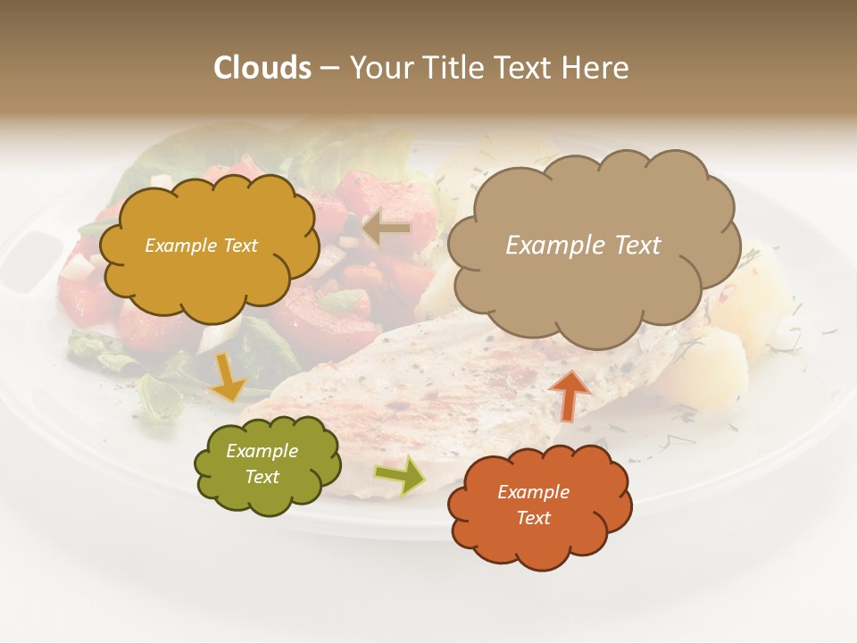 Restaurant Horizontal Lettuce PowerPoint Template