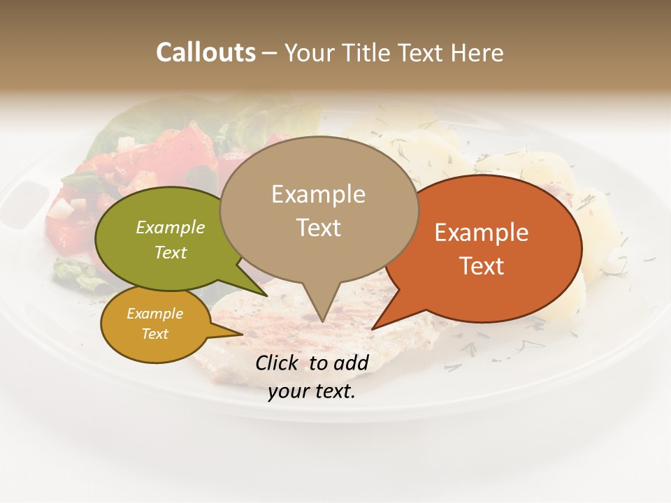 Restaurant Horizontal Lettuce PowerPoint Template