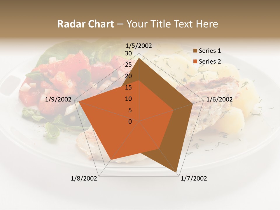 Restaurant Horizontal Lettuce PowerPoint Template