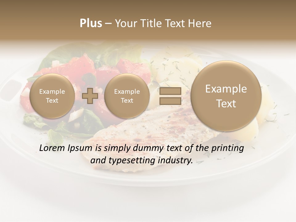 Restaurant Horizontal Lettuce PowerPoint Template