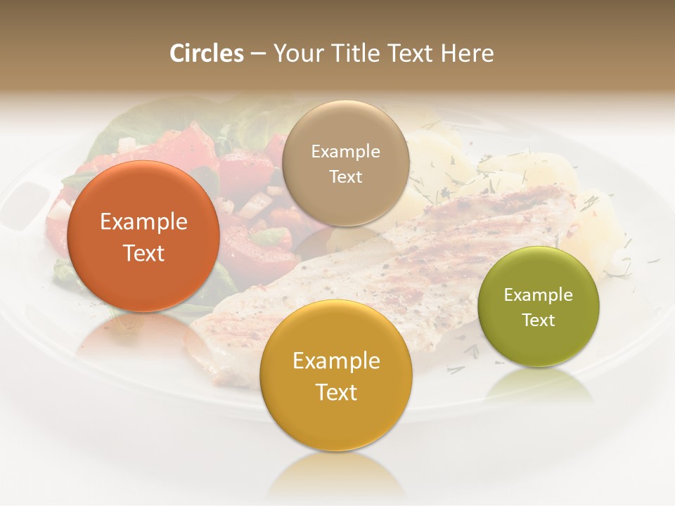 Restaurant Horizontal Lettuce PowerPoint Template