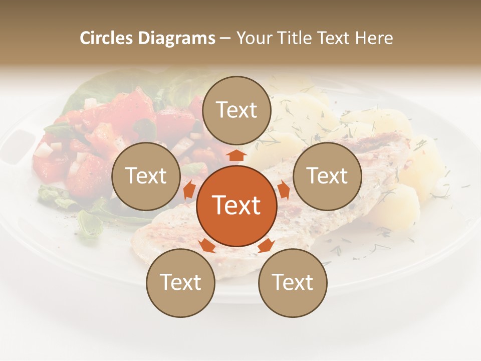 Restaurant Horizontal Lettuce PowerPoint Template