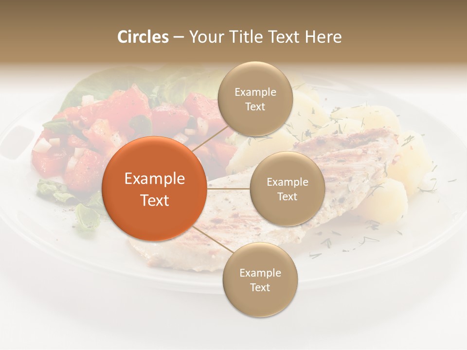 Restaurant Horizontal Lettuce PowerPoint Template