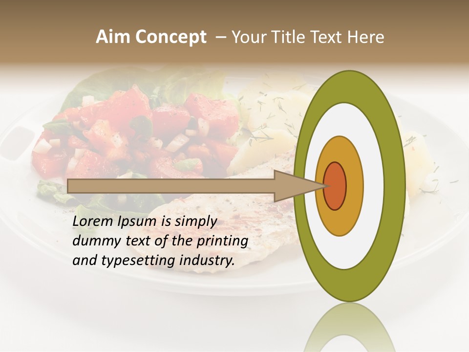 Restaurant Horizontal Lettuce PowerPoint Template