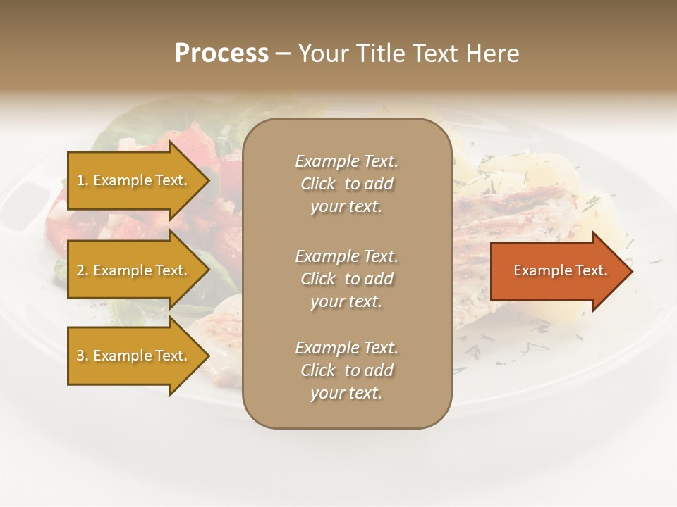 Restaurant Horizontal Lettuce PowerPoint Template